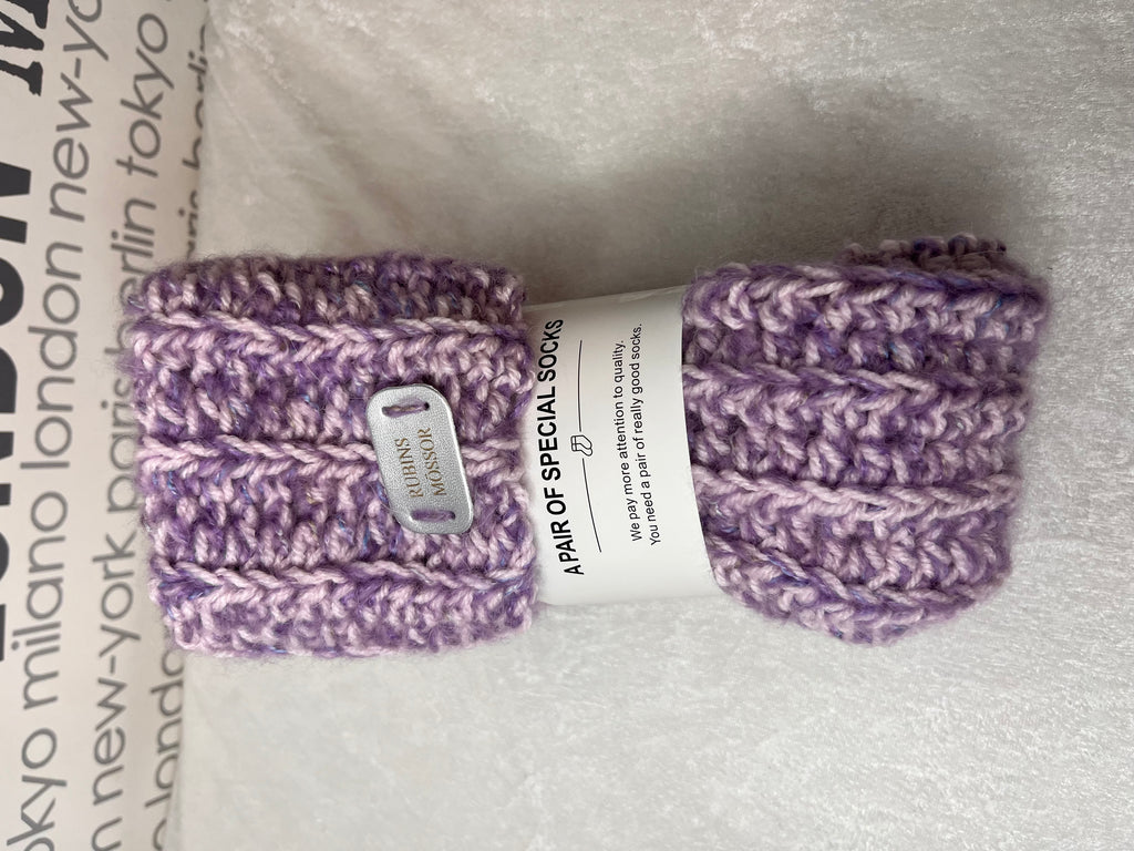 Sockor i ull, polyester, alpacka och akryl