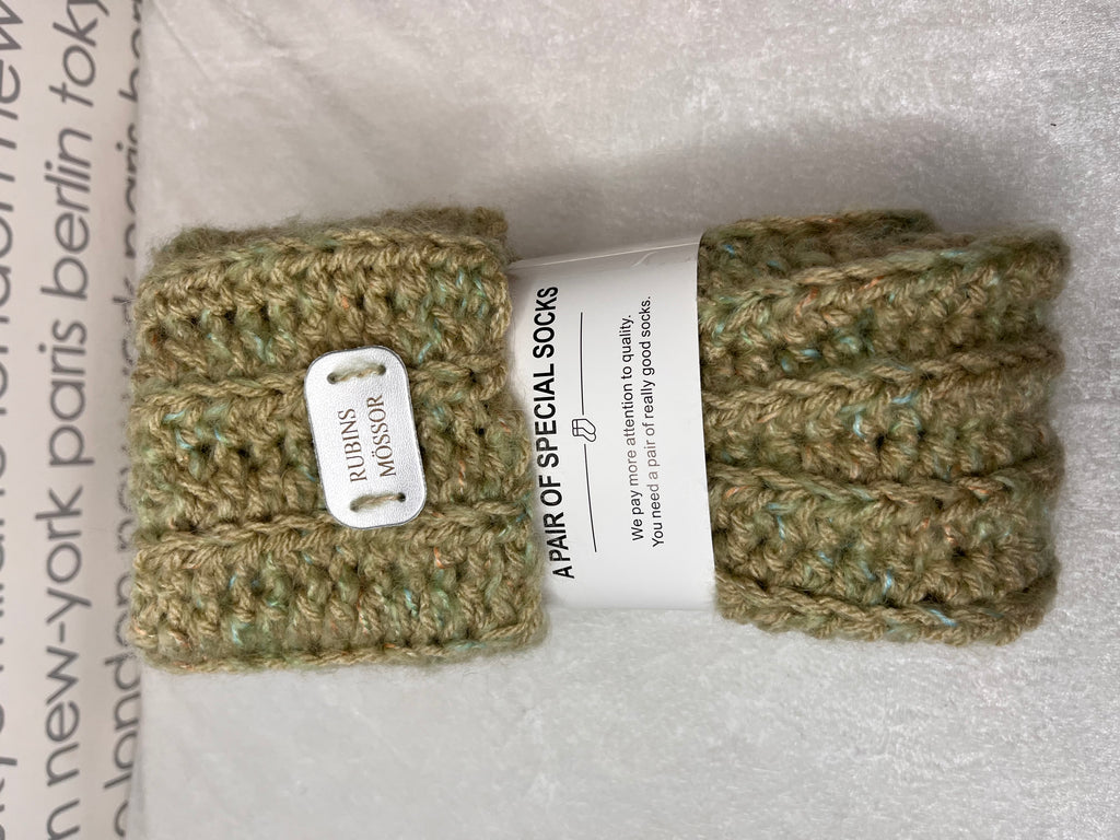Sockor i ull, polyester, alpacka och akryl